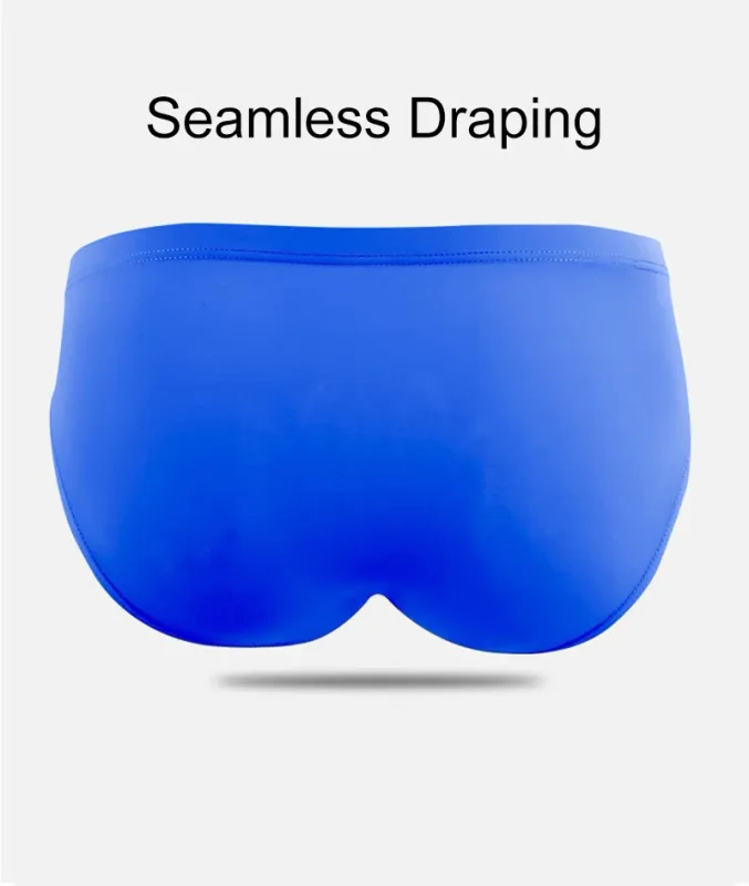 Slips en soie glacée pour hommes, sous-vêtements fins à séchage rapide, taille basse, couleur unie, sous-vêtements masculins Sexy avec poche bombée en U, culotte respirante — image 12