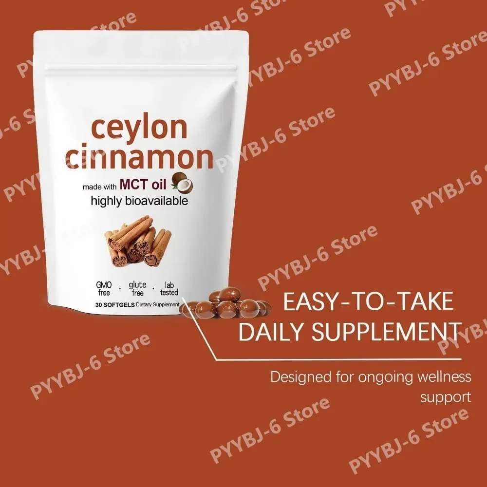 Ceylon Cinnamon Softgels 30 Count naturligt kanelekstrakttilskud til daglig fordøjelse og vitalitetsstøtte — image 3
