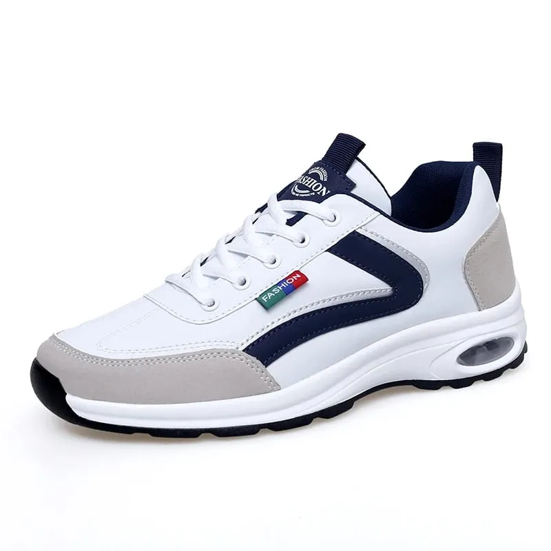 Men Shoes Spring Autumn Waterproof Walking White Sneakers Man Leather Sports Shoes Non-Slip Footwear Tennis for Men — image 16