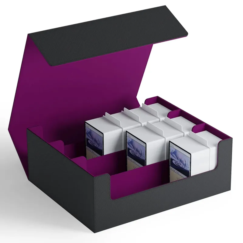Boîte de rangement pour cartes à collectionner, peut contenir plus de 1800 jeux simples, fermeture magnétique, boîte à cartes en cuir PU, convient aux cartes TCG Yugioh — image 3