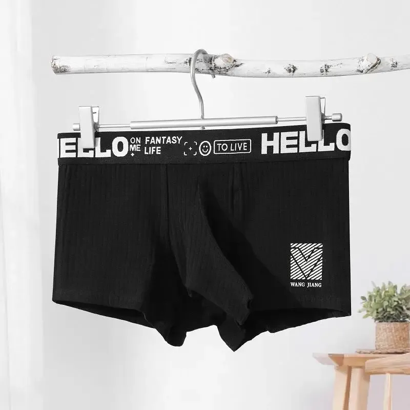 Bóxer abierto con nariz de elefante para hombre, calzoncillos de algodón, cómodos y transpirables, con bolsa para pene larga separada, ropa interior Sexy
