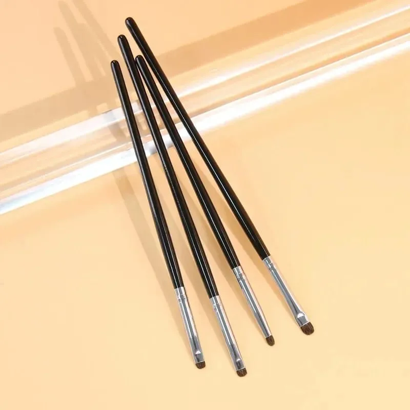 Piccolo angolo dettaglio preciso pennello per ombretto morbido crine di cavallo evidenziatore per palpebre sdraiato baco da seta pennelli per trucco occhi strumenti per il trucco — image 1