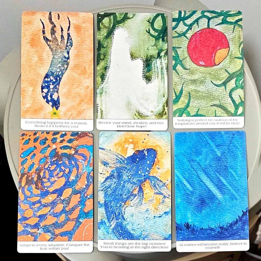 Think Oracle Deck 12*7cm 35 Sezgi ve Duygusal Dayanıklılık için El-Boyalı Kartlar Çift Kabartmalı Kart Stoğu — image 2