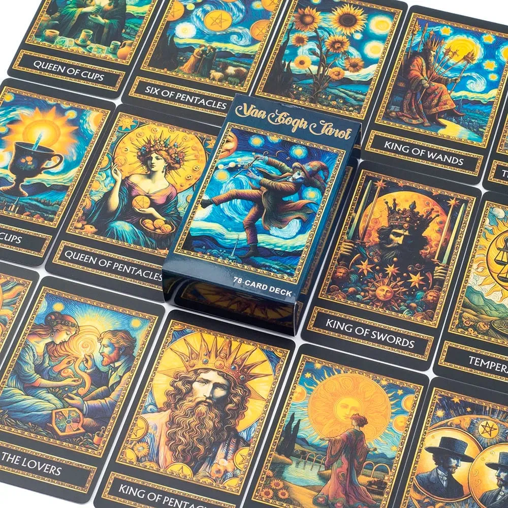Van Gogh Tarot 78 Kaartspel Bordspellen Illustratie Waarzeggerij Wijsheid Orakelkaarten Party Desktop Speelgoed Entertainment Vrije tijd — image 4
