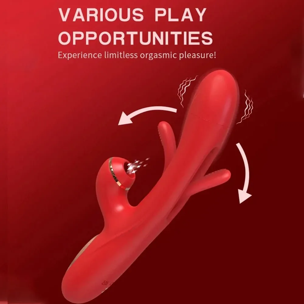 Tapping Flapping Vibrator for Women Clitoris Clit Sucker Stimulator Powerful Sex Toy Woman Female Rabbit Sucking Vibrators — image 3