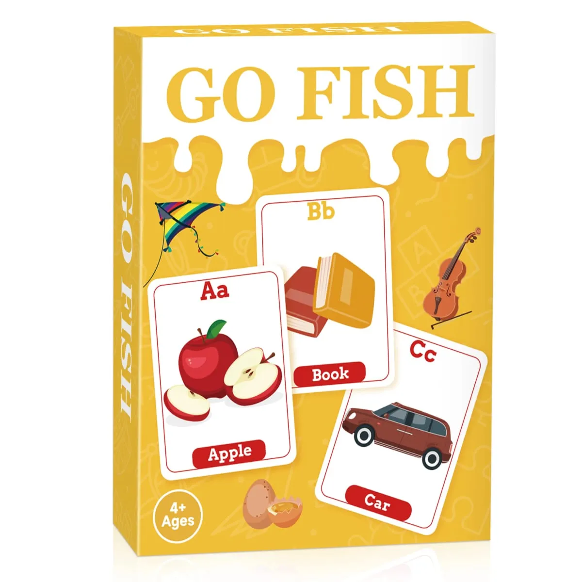 [Permainan Kad Go Fish] Kanak-kanak 4-8 ​​Permainan Kad Abjad Pendidikan untuk Hadiah Hari Lahir Permainan Keluarga Prasekolah Malam