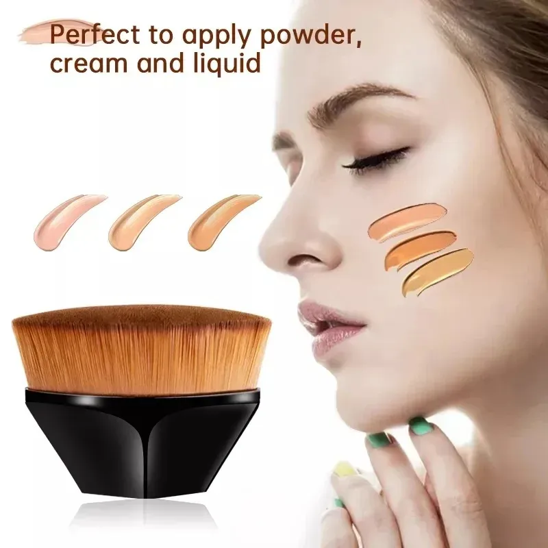 1/2/3/4pcs Berus Solekan Bedak Kecantikan Berus Pemerah Muka Berus Mudah Alih Profesional Kosmetik Solekan Alas Lembut — image 2