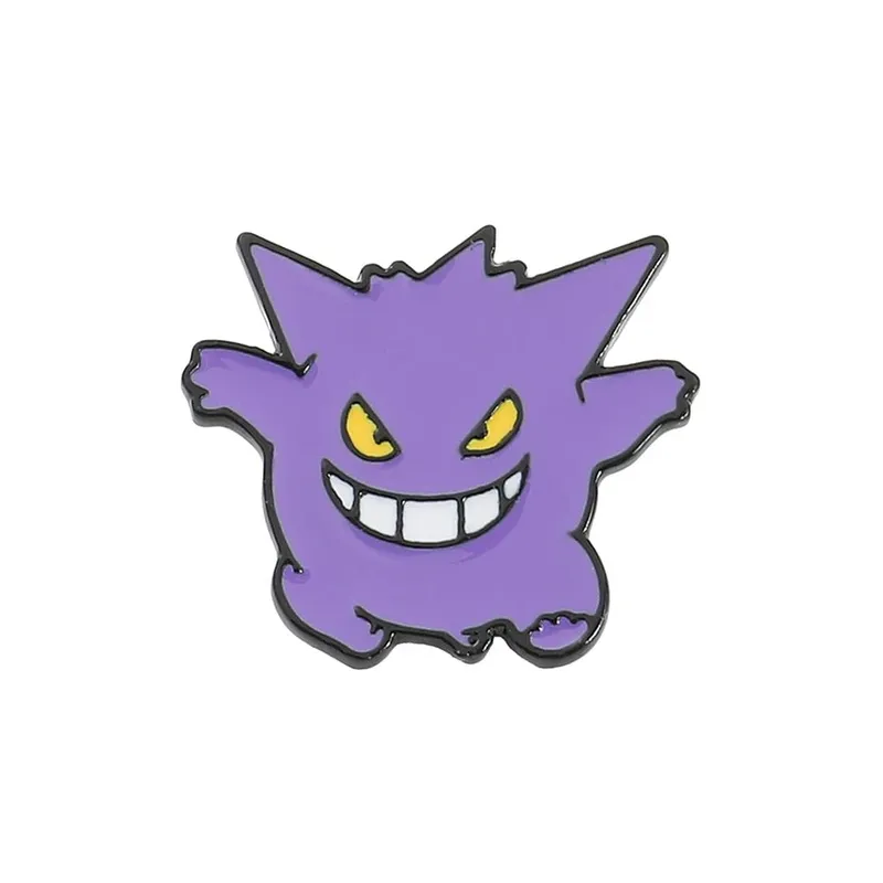 Wholesale Kawaii Pikachu Gengar Eevee Lapel Pins for Backpacks Enamel Pin Cute Brooches Badges Jewelry Fans Gifts — image 14