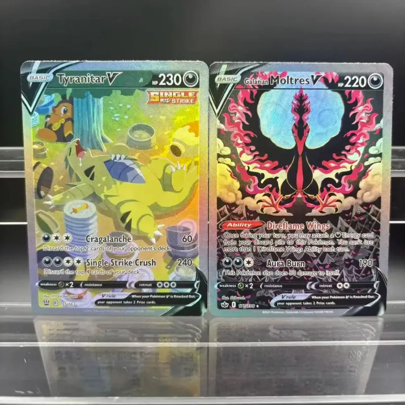 Kad Koleksi DIY Psyduck Salamence Crobat Mewtwo ex EN Buatan Sendiri Kad Tunggal Permainan Klasik Anime Kad Hadiah Mainan — image 4