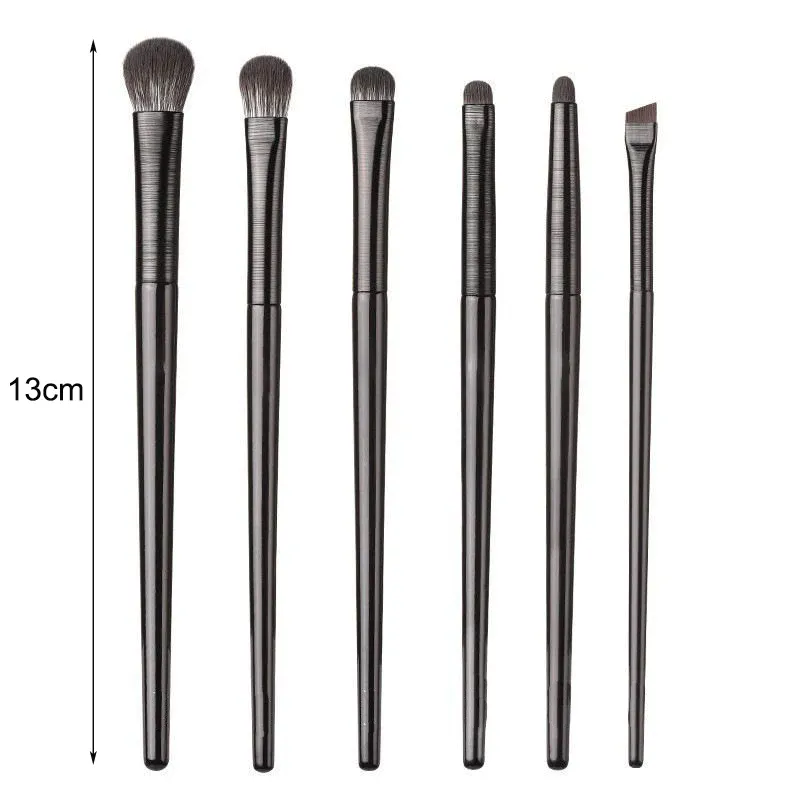 2/6/10 ST Ögonsminkborstar Set Professionell mjuk precisionsögonskugga Eyeliner Ögonbrynsborste Kvinnor Ansiktsskönhet Kosmetiskt verktyg — image 3
