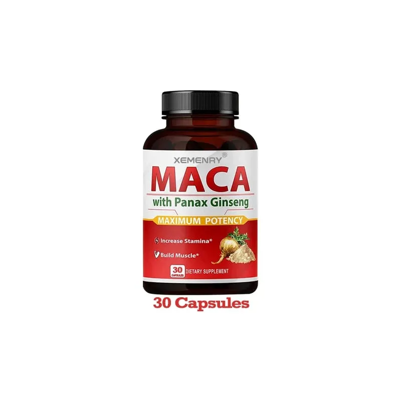 Kapsul Maca - Meningkatkan Saiz Kekerasan Meningkatkan Kekuatan Melegakan Keletihan Maca Ginseng Asli