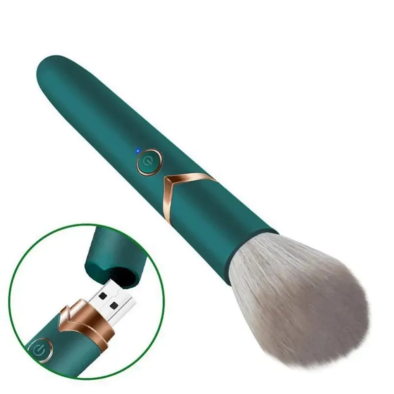 Elektrický štětec na make-up Základní štětec Vibrační štětec na make-up Přenosný dobíjecí kosmetický štětec na detaily Makeup Tools — image 1