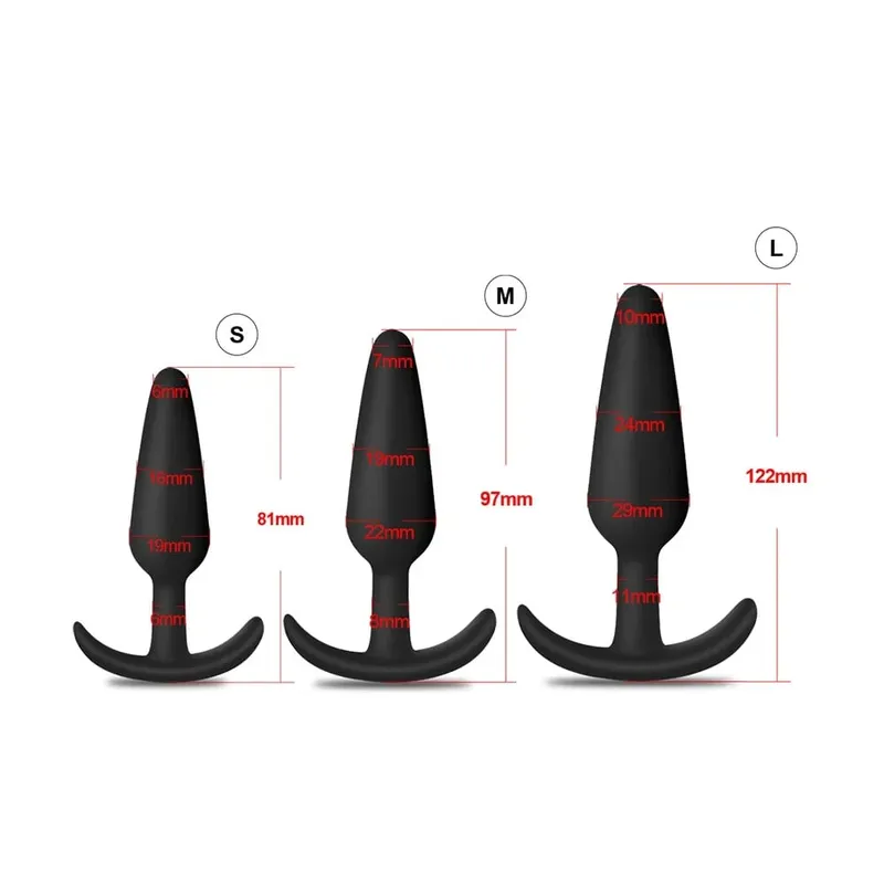 4 adet acemi silikon Butt Plug Anal Plug erkekler için prostat masaj aleti eşcinsel Mini Anal kurşun vibratör seks oyuncak erkekler kadınlar için