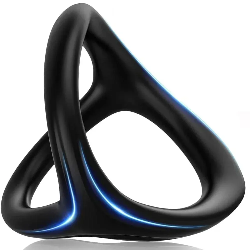 Anel peniano de silicone, anel de bloqueio de sêmen, atraso na ejaculação, alta elasticidade, duração, anel peniano, brinquedos sexuais para homens, casais, adultos 18 + — image 1