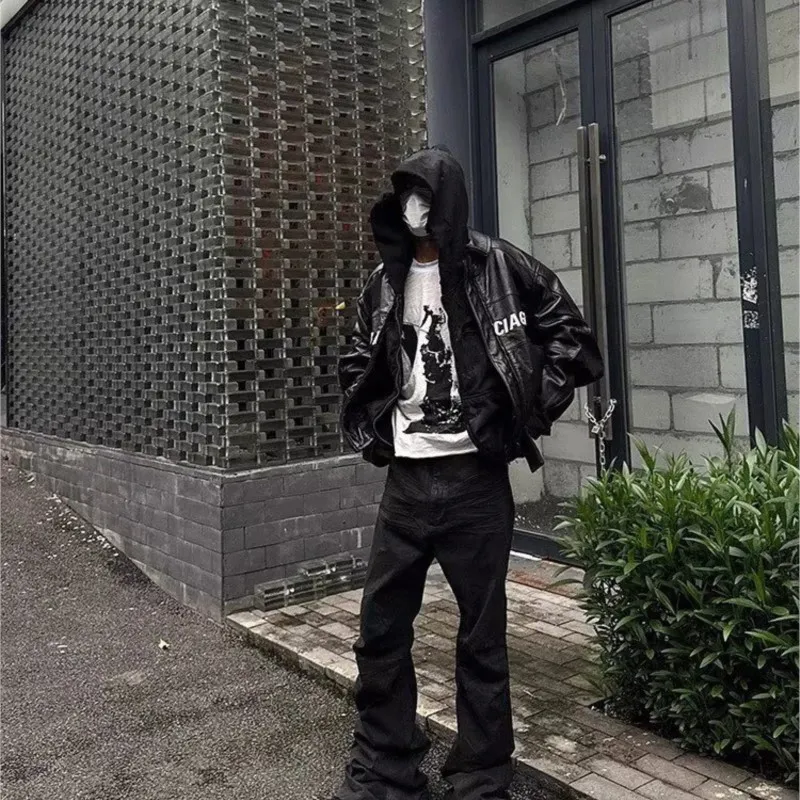 Y2K seprané džíny Gothic Vintage Micro Flared Kalhoty se zipem ve středním pase Ženy Muži Streetwear Vysoce kvalitní design Kalhoty Sense