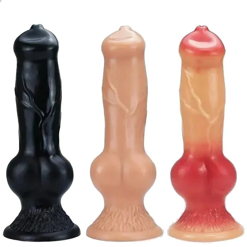 Realistic Huge Dog Dildo Anal Plug With Suction Cup Silicone Big Butt Plug Prostate Massager Adult Sex Toys for Men Women — image 1