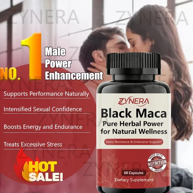 Natürliche, beste Potenzkapseln für Männer, Maca, langlebige, leistungsstarke Ergänzungspille für Männer, Leistungsunterstützung für Männer, gesunde Energie — image 1