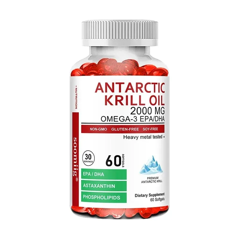 Antarctic Krill Oil Capsules 2000mg Omega-3 EPA & DHA with Astaxanthin Supplement Sourced from Red Krill Maximum Strength — image 9