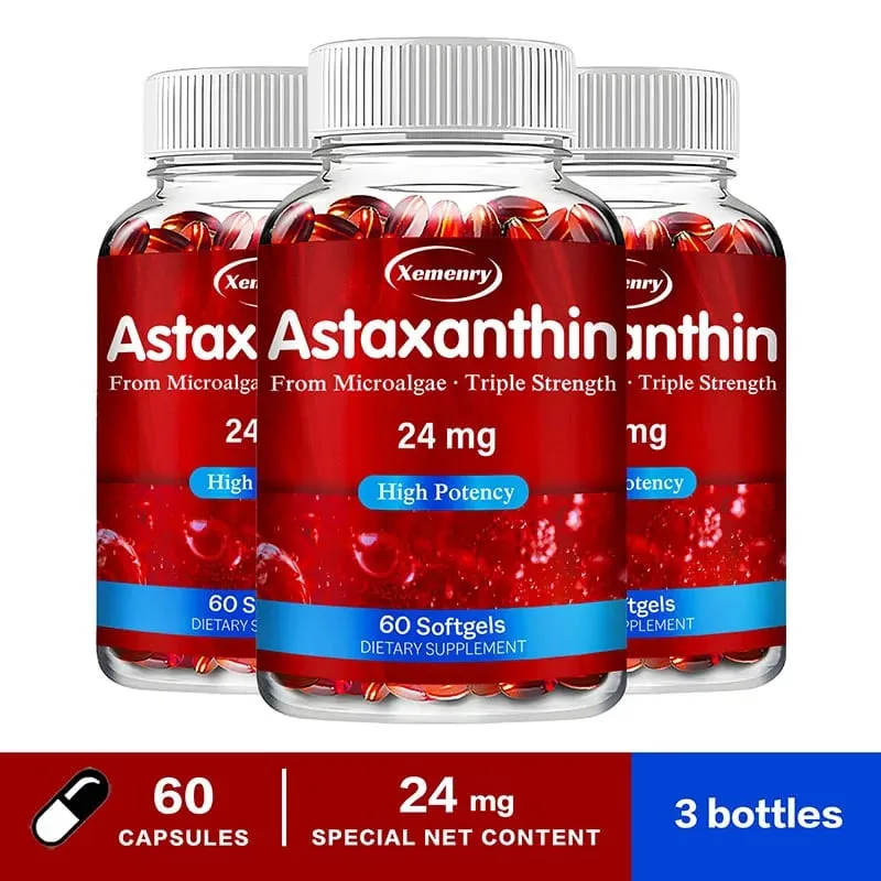 Astaxantina 24 mg - Promuove la salute cardiovascolare e accelera il metabolismo favorendo la salute delle articolazioni oculari e della pelle — image 11