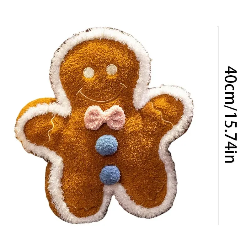 Caldo Natale Omino di Pan di Zenzero Cuscino Morbido Peluche Decorazione Divertente Peluche di Natale Decorazione del Regalo di Compleanno di Natale di Alta Qualità — image 6