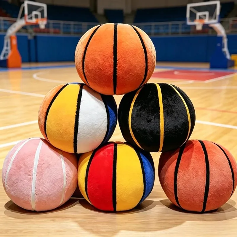 Simulasi Plushie Bola Keranjang Bantal Baling Bola Keranjang Isi Hiasan Bilik Tidur Montok Mesra Kulit Hadiah Percutian Untuk Lelaki Dan Perempuan — image 6