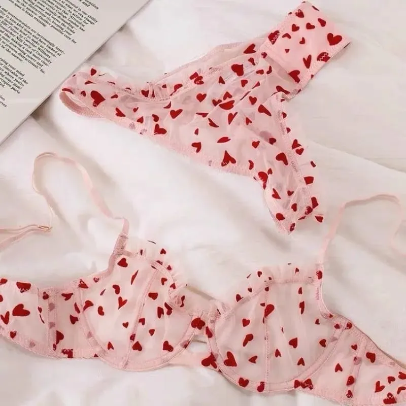 ภาษาฝรั่งเศสคำ Sensual ลูกไม้ Bralette ชุดคอลึก V สำหรับ Cleavage สนับสนุนสำหรับหน้าอกขนาดใหญ่ & Push Up Effect ชุดชั้นในชุด S-XL — image 2
