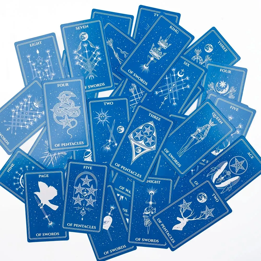 Tarot céleste rempli de l'atmosphère mystérieuse des corps célestes cosmiques Divination Edition Deck Jeux de société — image 6