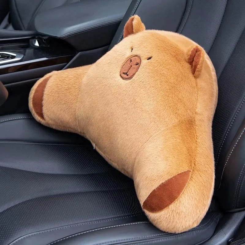 50 cm roztomilý polštář Capybara Pohodlný polštář bederní opěrky do auta Polštář bederní opěrky Vhodné pro domácí i kancelářské použití — image 2