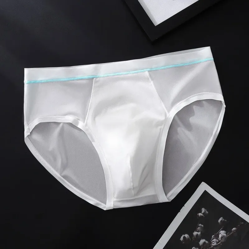 Nam Liền Mạch Ice Silk Quần Đùi Quần Lót Phồng Túi Chắc Chắn Thoáng Khí Quần Lót Gợi Cảm U Lồi Túi Quần Lót Quần Lót — image 4