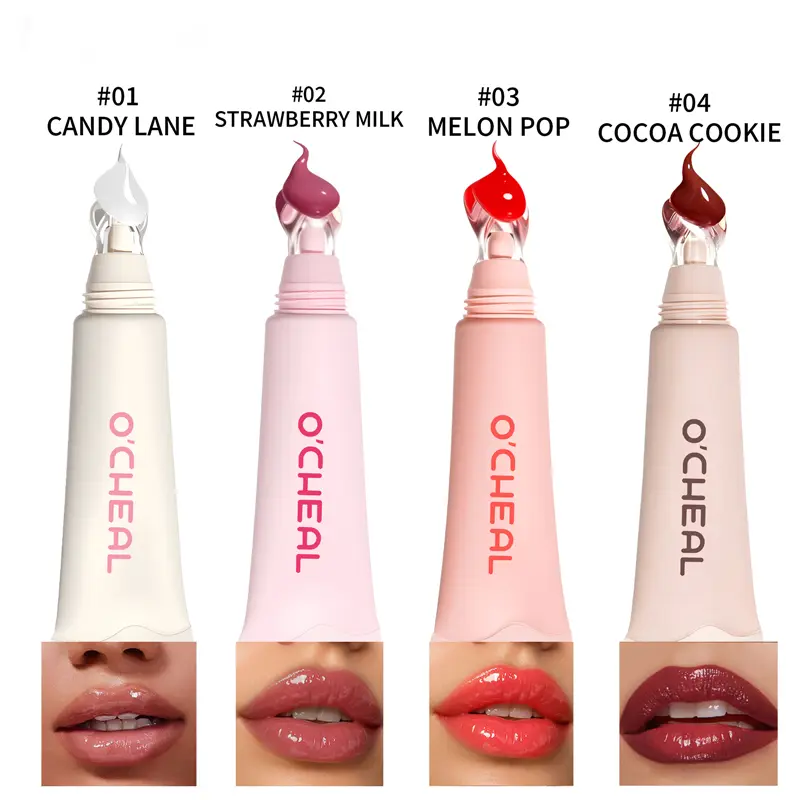 Crystal Glaze Lip Gloss Moisturizing Plumping Lip Oil Shiny Hydrating Lip Care Tinted Lip Balm Daily Lip Makeup Cosmetics — image 2