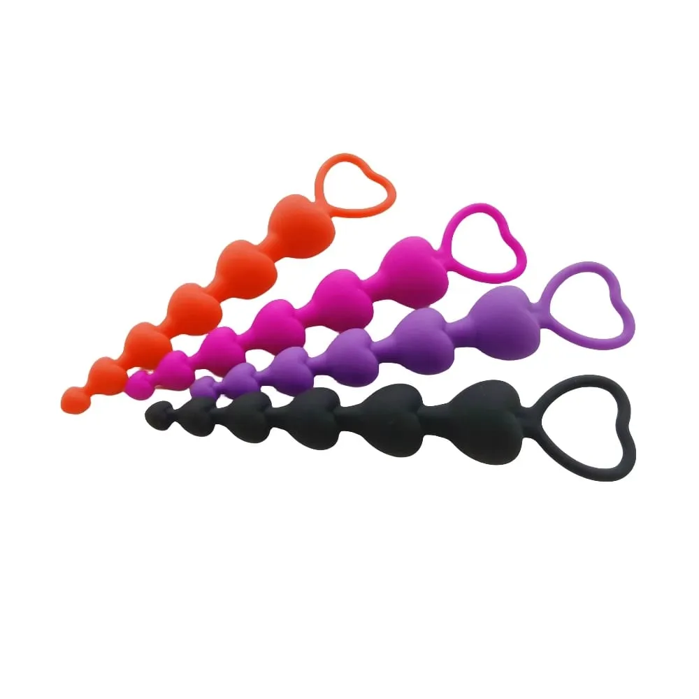 Perline anali super lunghe Plug anale Massaggio prostatico Big Butt Plug Palline vaginali Stimolazione anale Tirare tallone Dildo Giocattolo del sesso anale profondo — image 4