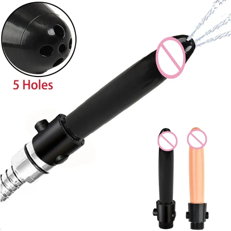 Douche Enema อาบน้ำชุดทำความสะอาด Anal Plug Dildo ลูกปัดทวาร Enema ทำความสะอาด Butt Plug เกย์เพศของเล่นสำหรับ Man — image 1