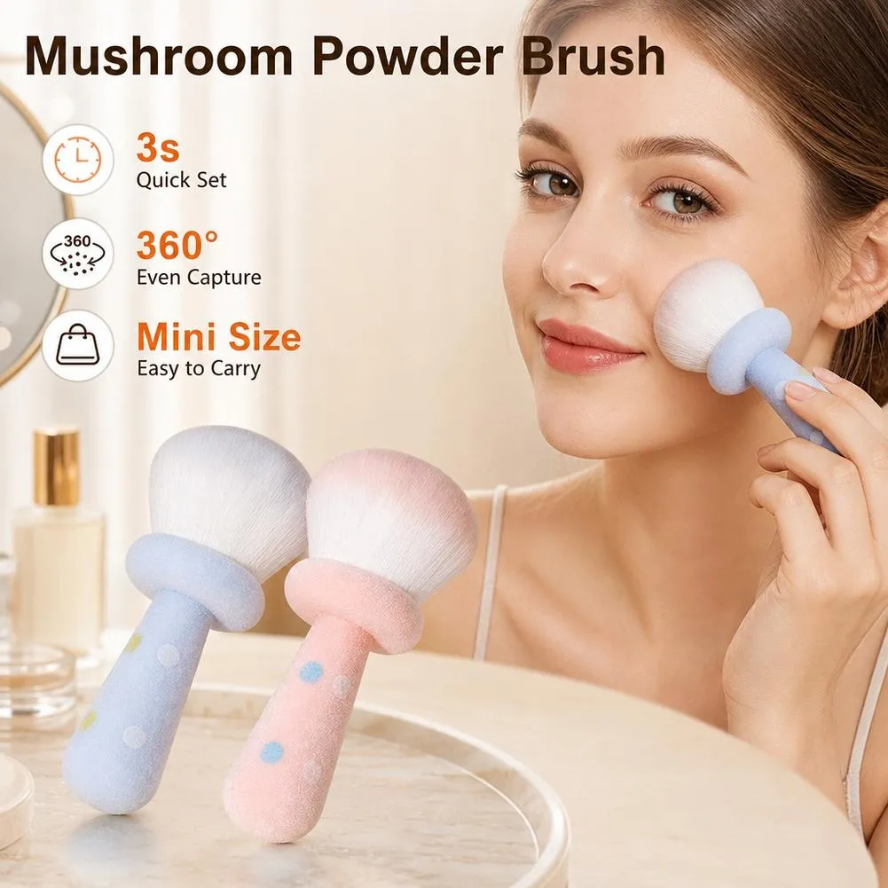 Štětce na tvářenku na make-up na tváře Velký štětec na pudr na sypký pudr Ultra jemný načechraný podkladový štětec na minerální pudr — image 5