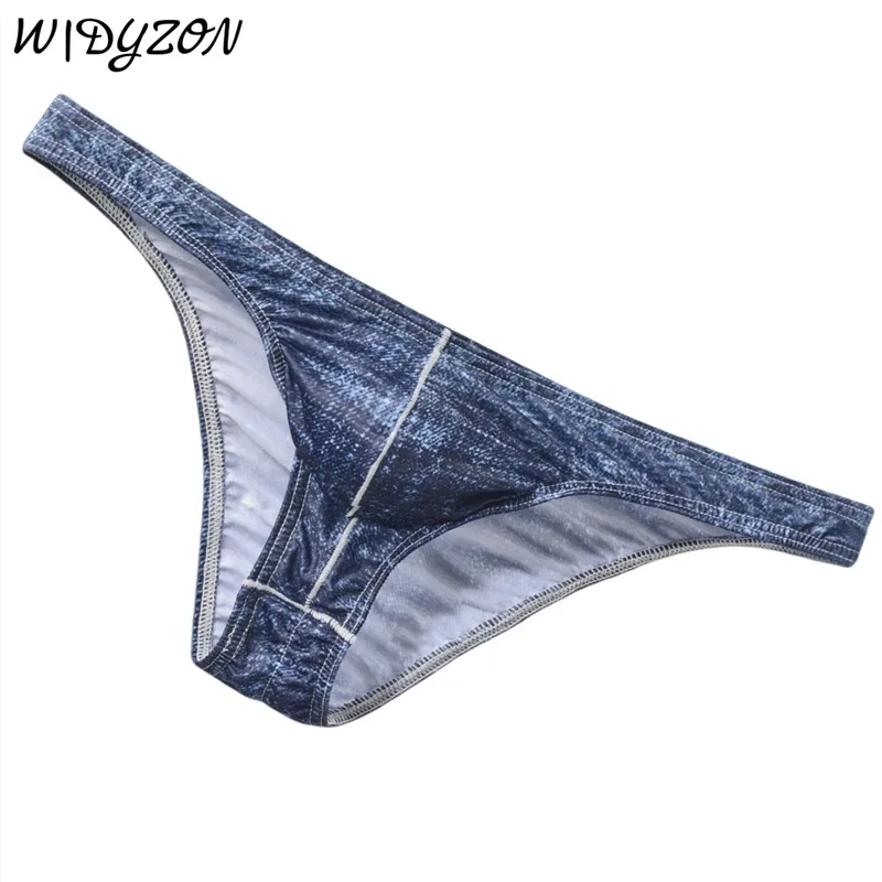 Printed Briefs for Men Butt-lifting Bikini Briefs Cuecas Male Wrinkle Back Mini Panties Sexy Slip Hombre Mens Pouch Lingerie — image 2