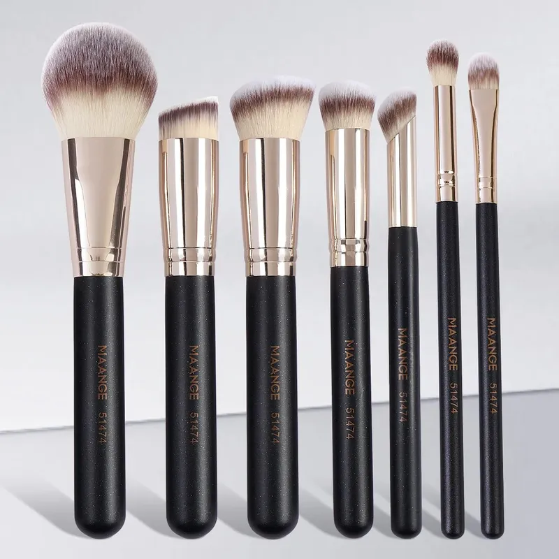 7 stks/set Make-up Kwasten voor Cosmetische Foundation Poeder Concealer Blush Brush Blending Zachte Haren Beauty Tools — image 7