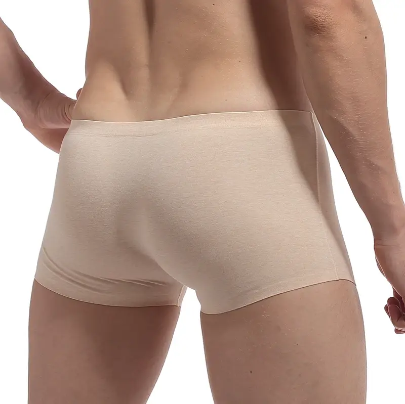 Männer Unterwäsche Boxer Männer Elastizität Atmungsaktiv Trunk Boxer Bequeme Nahtlose Mann Solide Unterhose Shorts Höschen — image 5