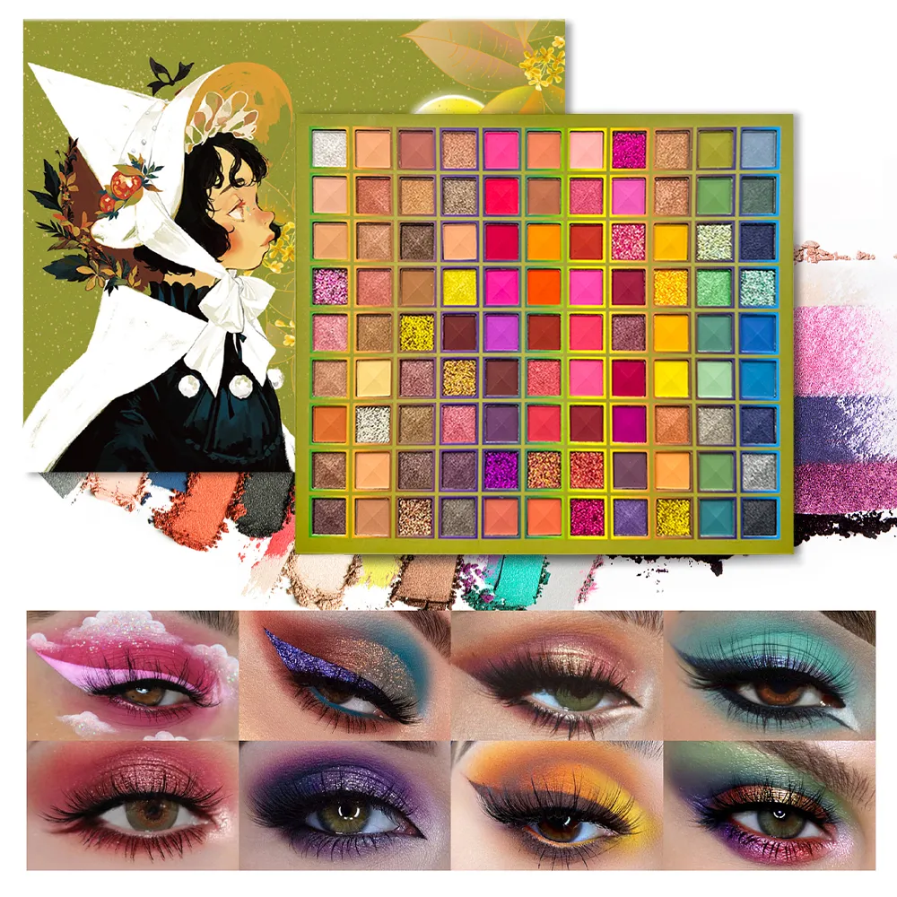 99 Color Rainbow Eye Makeup Plate Professional Matte Flash Plate Durable Eye Shadow Plate Κατάλληλο για δώρα σε γυναίκες καλλυντικά — image 2