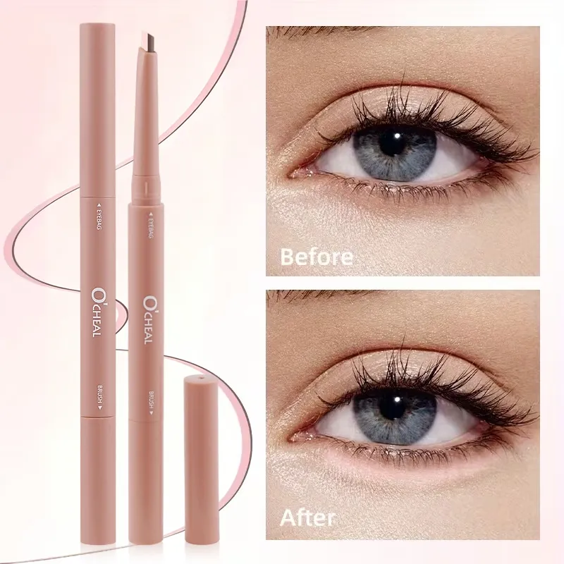 Double-Ended Liggende Zijderups Pen Natuurlijke Matte Shimmer Markeerstift Stick Langdurige Oog Bleekmiddel Voor Grotere Ogen Make-Up — image 2