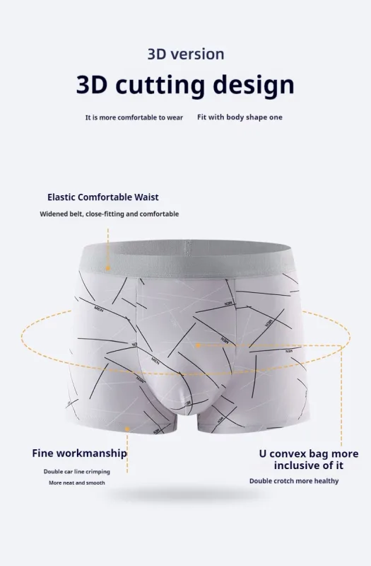 6Pcs Men's Sexy Underwear Boxers Mens Short Soft Comfortable Breathable Fashion Antibacterial Trunks Fitness Running Man Shorts — image 10