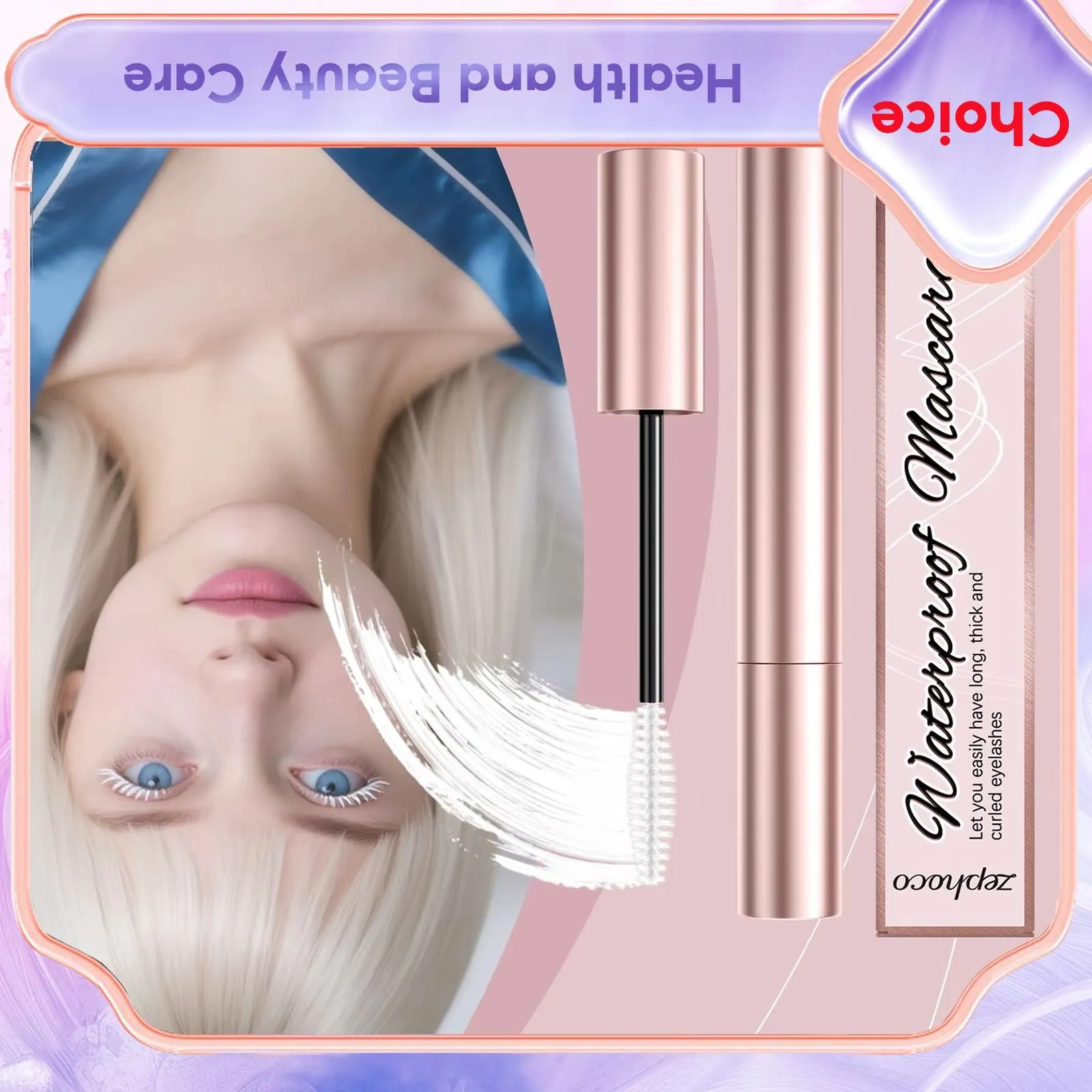 Mascara blanc liquide pour recourber les cils, longue durée, imperméable, Extensions naturelles durables, maquillage, beauté des yeux, cosmétiques, brosse 5ml — image 1