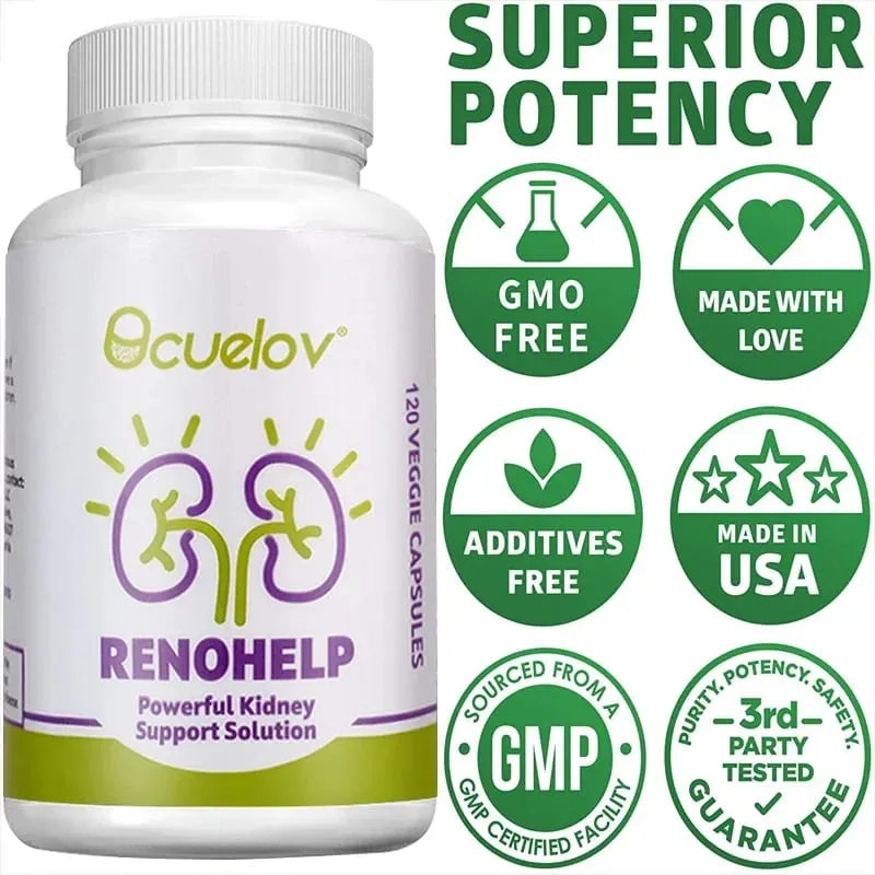 Bcuelov All Natural Kidney Support Supplement Promotes Healthy Kidney Function Creatinine Levels and Glomerular Filtration — image 3