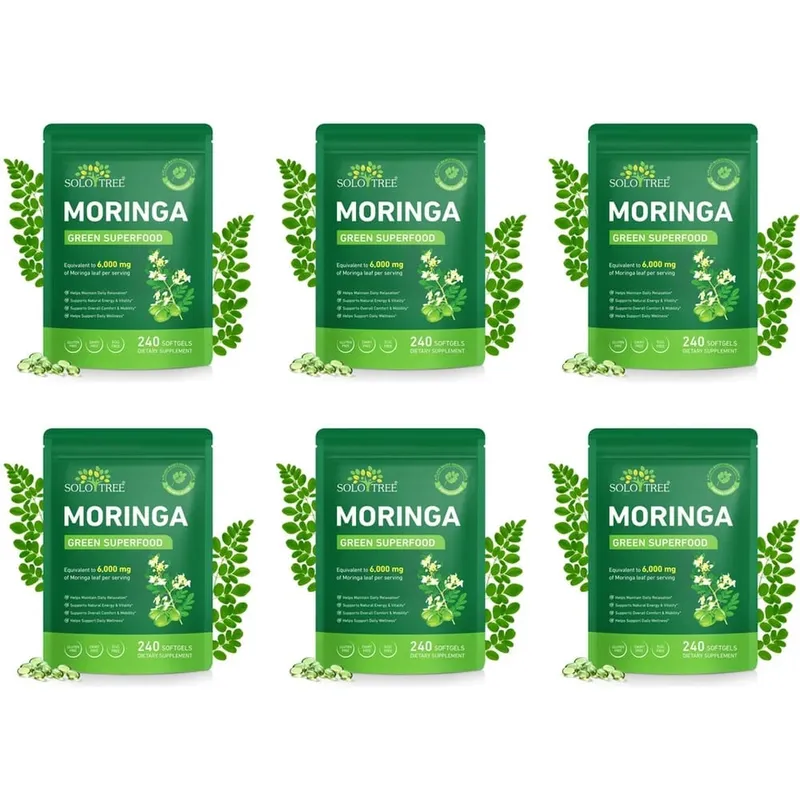 Moringa Leaf Softgels 6000 mg equivalent per portie voor dagelijkse ontspanning Natuurlijke energie Vitaliteit en comfortondersteuning 240 softgels — image 11