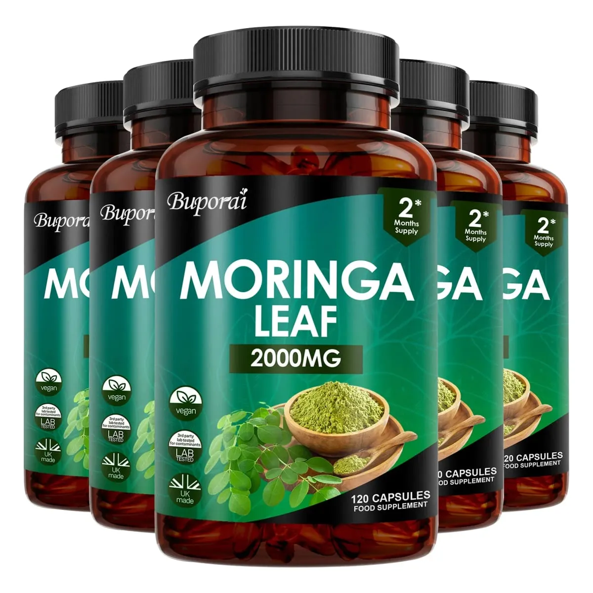 Kapsułki z liści Moringa - Wspomagają zdrowie układu trawiennego i jelit Przeciwutleniacze Odżywia skórę Poprawia poziom energii — image 10