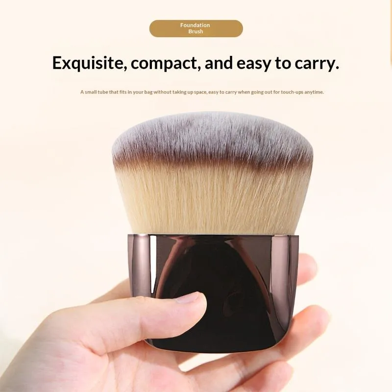 【1 pezzo Pennello per fondotinta Pennello per fard Pennello per cipria in polvere Pennello Kabuki Cosmetici multifunzione Pennelli per trucco Articoli di bellezza】 — image 2