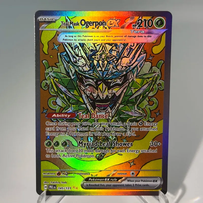 Kad PKM Prismatic Evolutions PTCG5-A GX Rainbow Umbreon Sylveon Leafeon ex Rare Collection Battle Toys Hadiah untuk Hobi — image 8