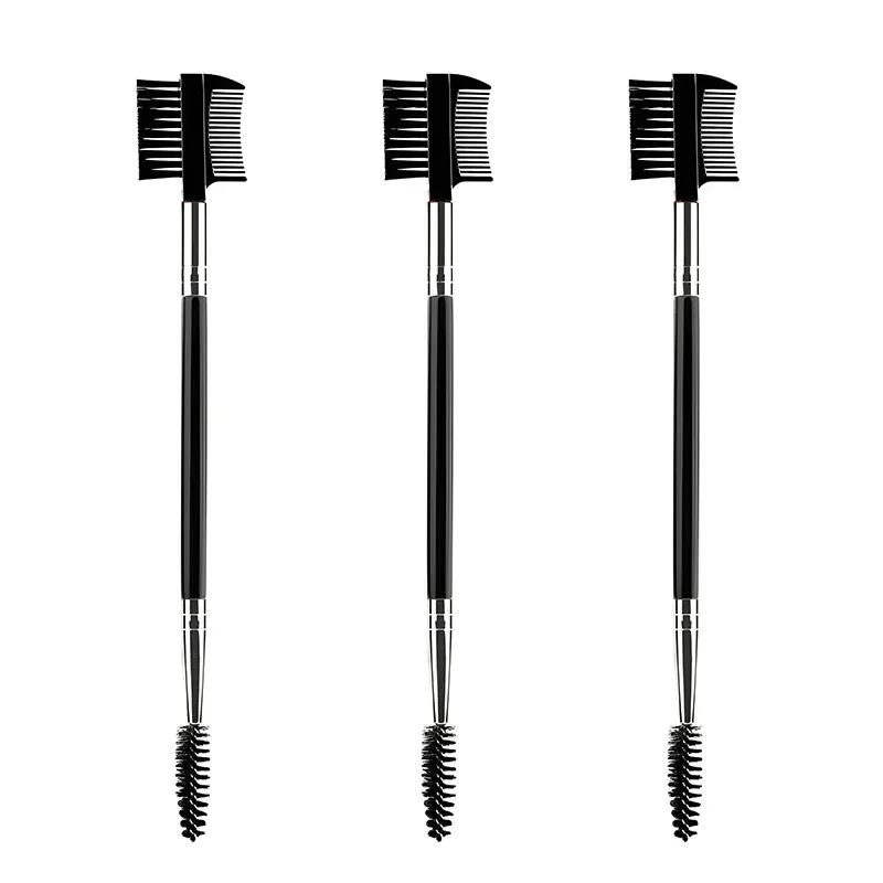 3/10 PC 1PC Doppelseitige Augenbraue Kamm Pinsel Schönheit Make-Up Pinsel Wimpern Applikator Professionelle Bilden Werkzeug — image 9