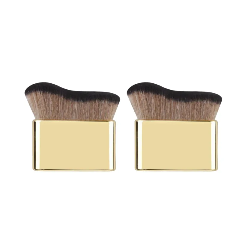 Pennello autoabbronzante per il corpo Pennelli per trucco morbidi dorati Pennello autoabbronzante portatile Strumenti per applicare la crema solare per fondotinta per collo e gambe — image 8