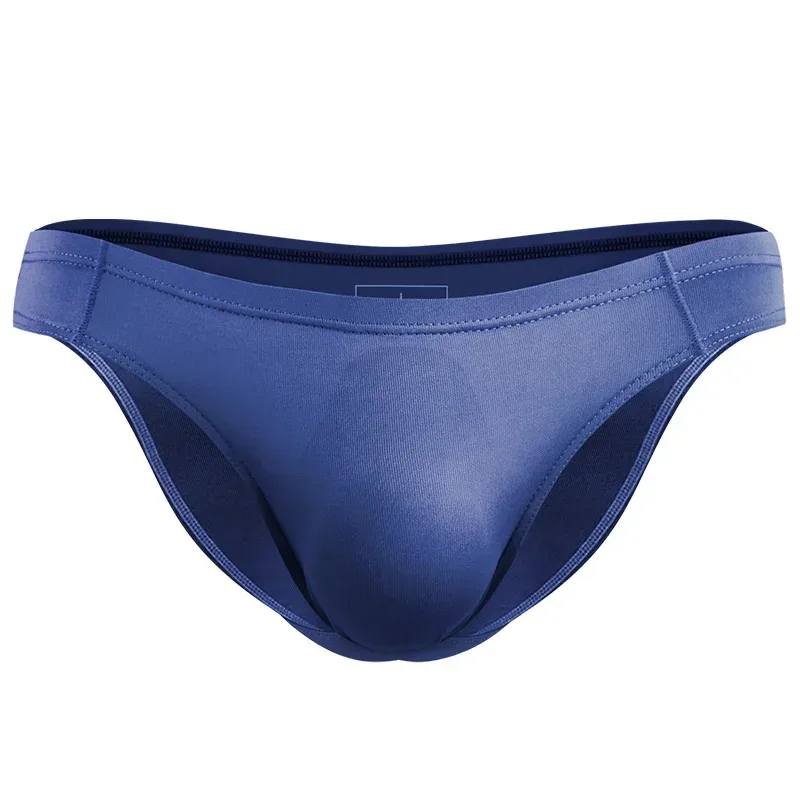 2 pezzi mutande da uomo in seta di ghiaccio traspirante sexy sottile U convesso trasparente un pezzo pantaloncini a triangolo a vita bassa testa — image 26