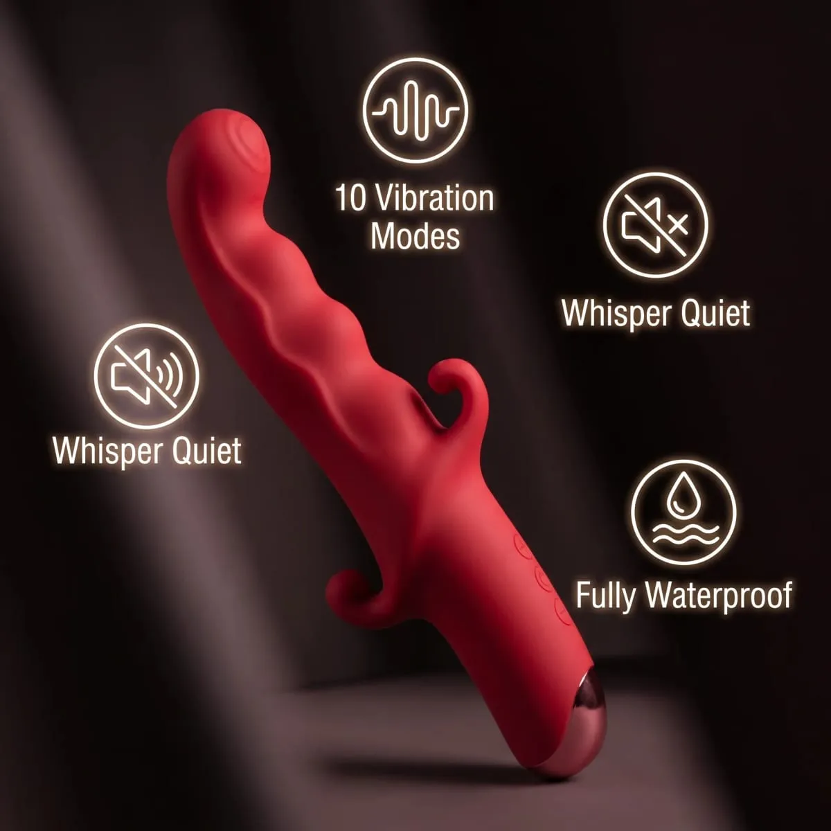 Dildo Penggetar Kuat Tongkat AV untuk Wanita 10 Mod Perangsang Klitoris G Spot Faraj Massager Pelancap Wanita Mainan Seks Dewasa — image 6