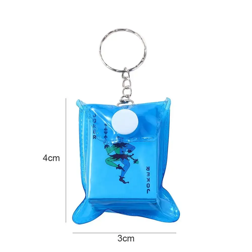 Mini cartes à jouer portables, porte-clés de Poker, petit jeu de société, 4x3cm, jeu de couleur aléatoire, cadeau créatif pour enfant — image 6